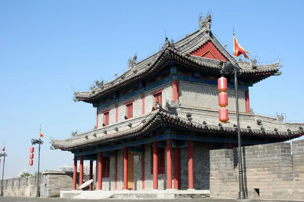 Αρχαία πόλη τοίχο του Ξιάν, Κίνα — Φωτογραφία Αρχείου
