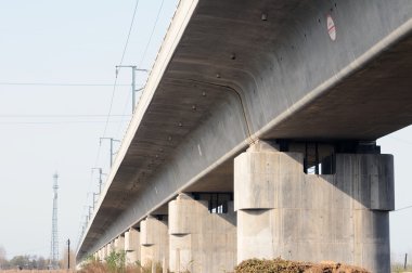 Rail road overpass clipart