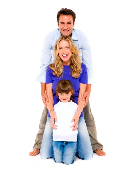 Couple with a daughter — Stock Photo, Image