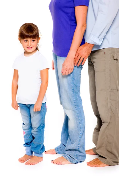 Couple with a daughter — Stock Photo, Image