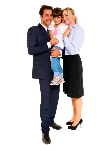 Família com um filho — Fotografia de Stock
