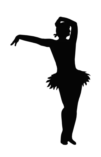 Tanzendes Mädchen reicht Hand — Stockvektor