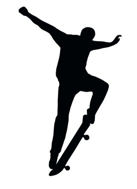 Skateboarding Nosegrind clipart
