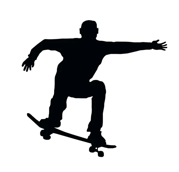 Skateboarding Jump — Stock Vector