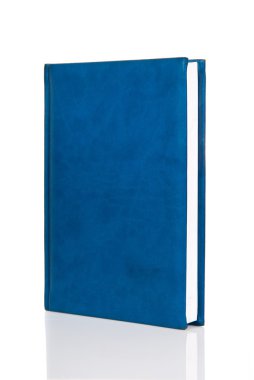 Blank blue hardback book clipart