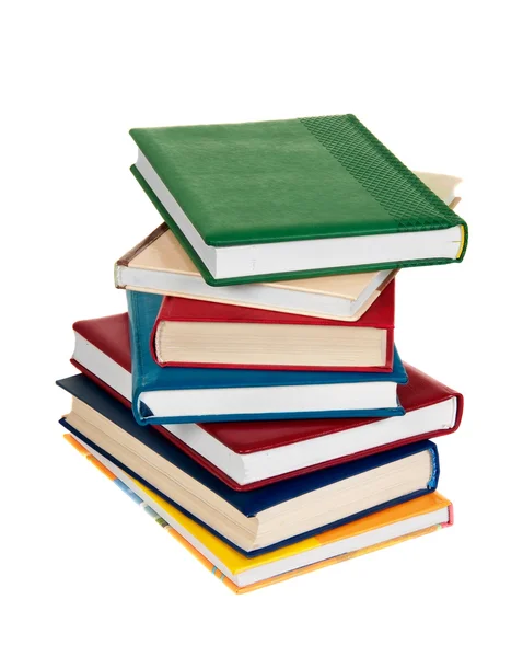 Stacking of high level books — Stock Photo, Image
