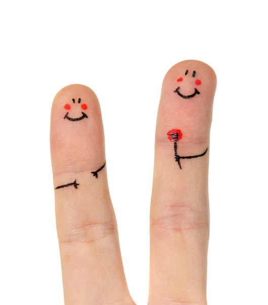 Счастливый палец — стоковое фото