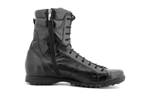 Single black boot — Stock Photo, Image