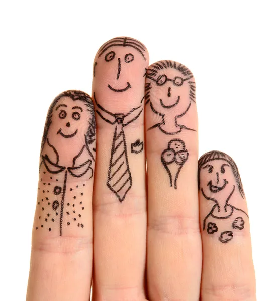 Fingers Family — Stock Photo, Image