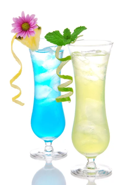 Cocktails margarita martini row with vodka — Stock Photo, Image