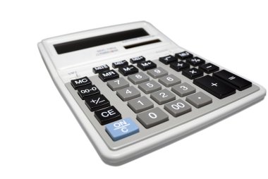 Calculator isolated on white background with clipping path. clipart