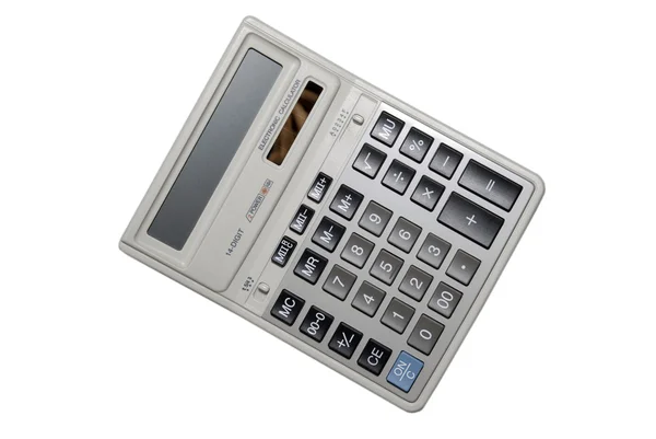 Calculator isolated on white background with clipping path. — Stock Photo, Image