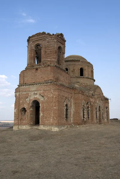 stock image Old church destroyed during second world war. Near Rostov-on-Don