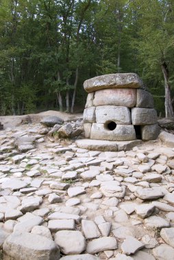 Dolmens near Black Sea. Made of stone 5000 years ago. clipart