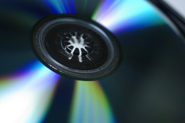 Macro of recordable disc for PC. clipart