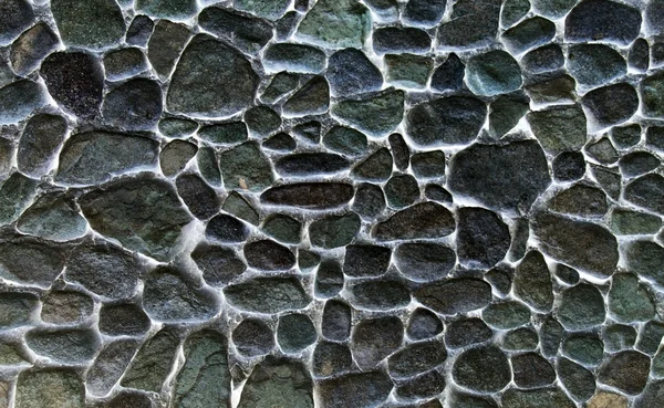 Parede fantasmagórica abstrata feita de pedra. Cor fria backgro texturizado — Fotografia de Stock