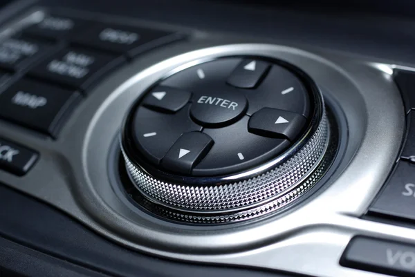 Kontrola nowoczesny interfejs. wnętrze japoński samochód luksusowy. — Zdjęcie stockowe