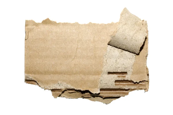 Studio shot of cardboard torn with empty space for your design. — Stock Photo, Image