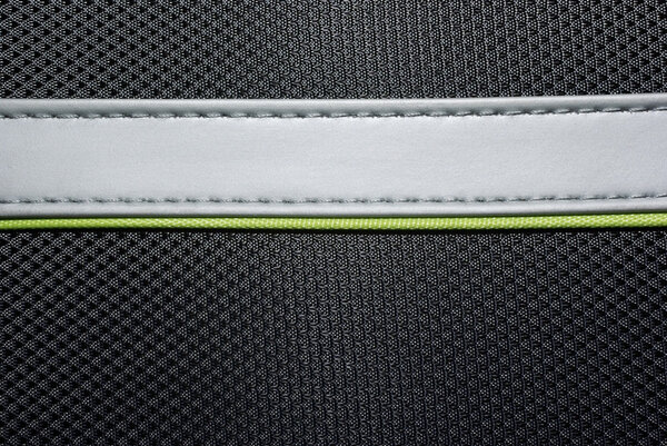 Abstract textile with stitched rubber background for your design