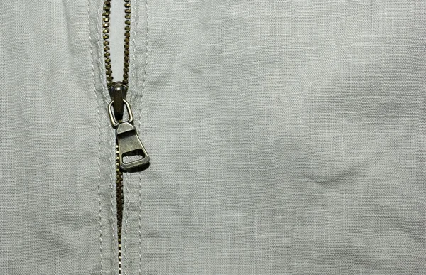 Абстрактный текстурированный джинсовой текстиль с застежкой-молнией . — стоковое фото