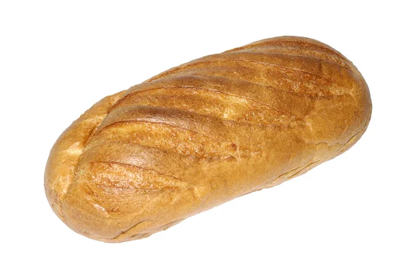 Studio záběr chleba izolované na bílém pozadí. — Stock fotografie