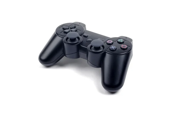 Controlador de joystick para jogos isolados em fundo branco com — Fotografia de Stock