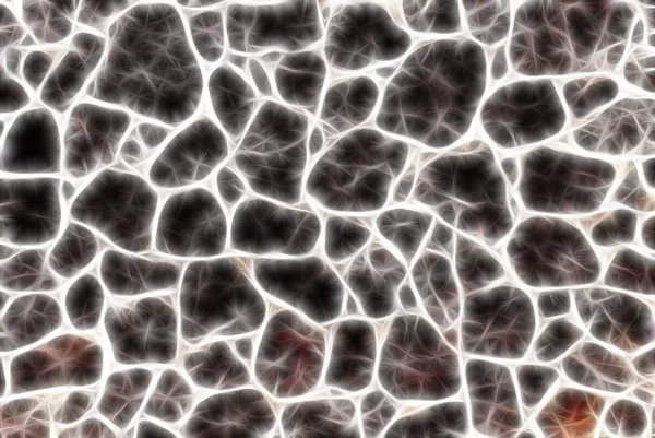 Abstrait champ d'énergie fractale généré numériquement. Papier peint ou — Photo
