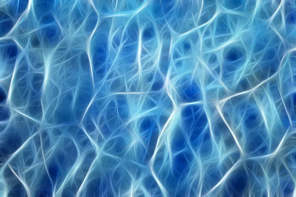 Abstrato digitalmente renderizado fundo de energia fractal azul . — Fotografia de Stock