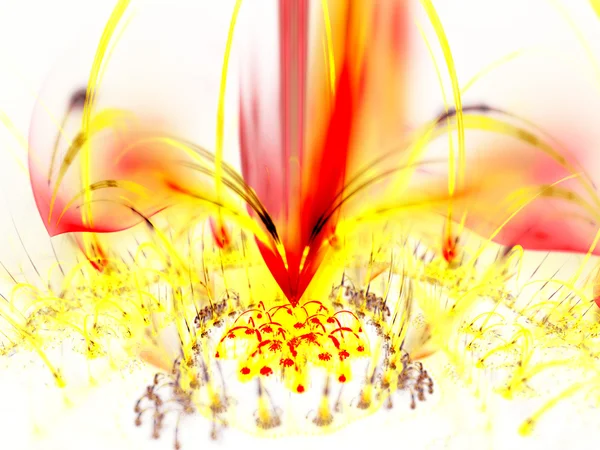 Digitally rendered high quality yellow plasma flame. As backgrou — Stock Photo, Image