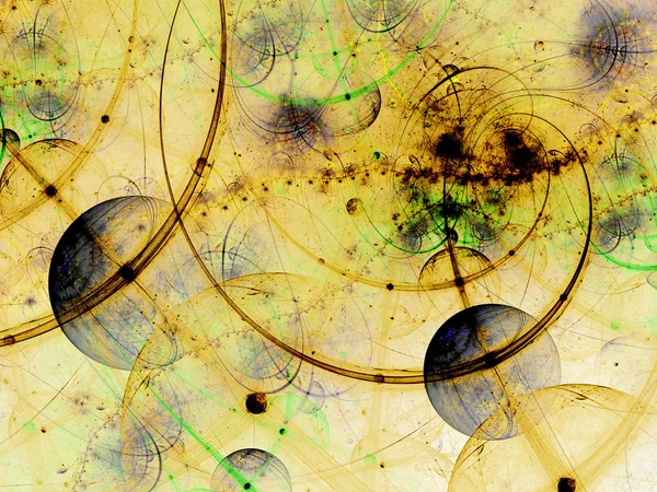 Digitalt återges abstrakt grunge fraktal galaxy bild. — Stockfoto