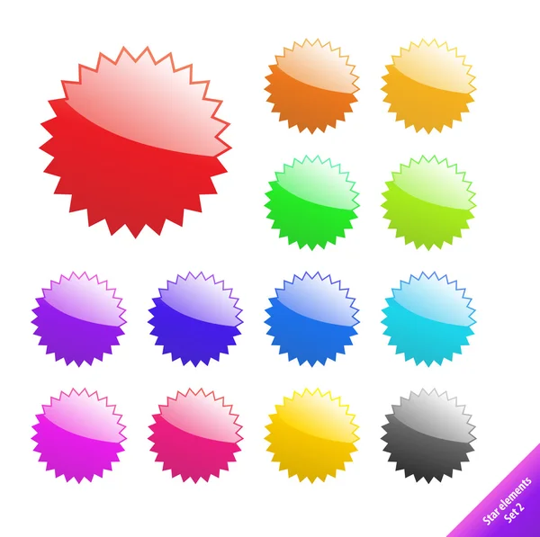 Multicolored glossy web elements. Perfect for text or icons. Vec — Stock Vector