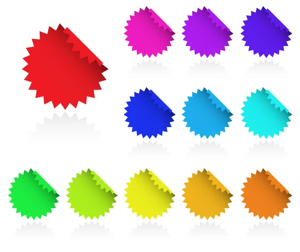 Éléments web brillants multicolores. Parfait pour le texte ou les icônes. Végétaux — Image vectorielle