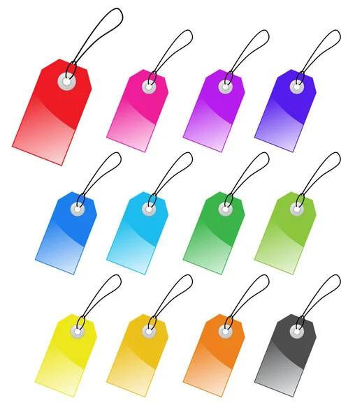 Ensemble d'étiquettes vectorielles multicolores pour la conception marketing. Parfait. — Image vectorielle