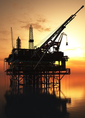 Oil Rig clipart