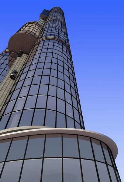 Der moderne Wolkenkratzer — Stockfoto