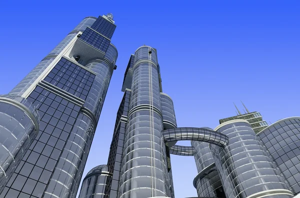 Den moderna skyskrapan — Stockfoto
