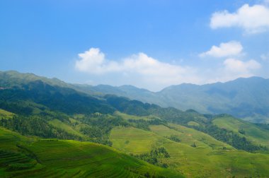 Çin kırsal manzara