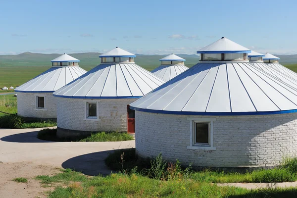 stock image Yurt in Mongolia Grassland