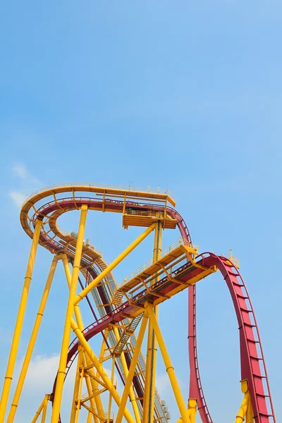 Roller coaster in amusement park — Stock Photo, Image