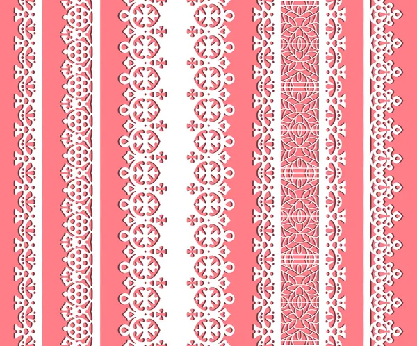 Cute straight seamless lace set Stock Vector