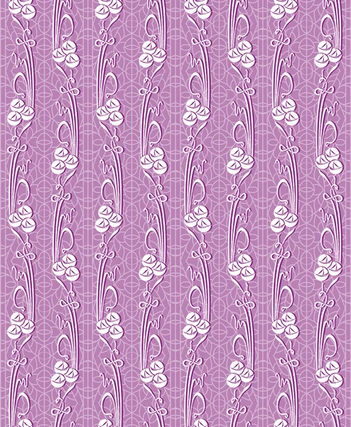 Vecteur floral motif de dentelle sans couture avec des fleurs . — Image vectorielle