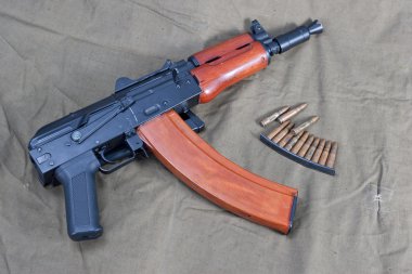 Favorite weapon usama bin laden - kalashnikov aks74u clipart