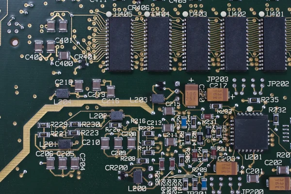 Elektroniczne chipy na płytki — Zdjęcie stockowe