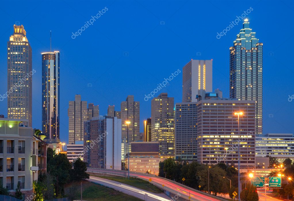 Фотообои Downtown Atlanta Cityscape