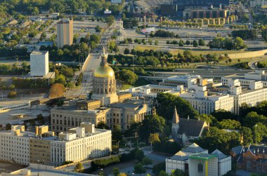 Aerial View of Atlanta clipart