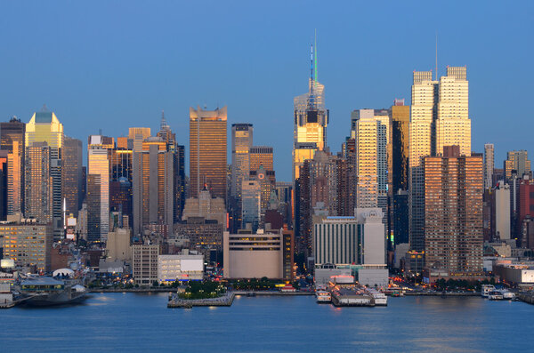 Midtown Manhattan is home to numerous world-famous landmarks in New York, New York, USA.