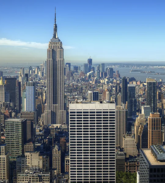 Manhattan'ın havadan görünümü — Stok fotoğraf
