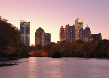 Atlanta From Piedmont Park clipart