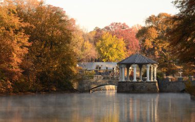 Gazebo on a Lake clipart