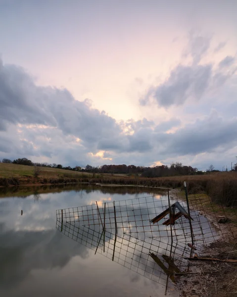 stock image Lake and clouds